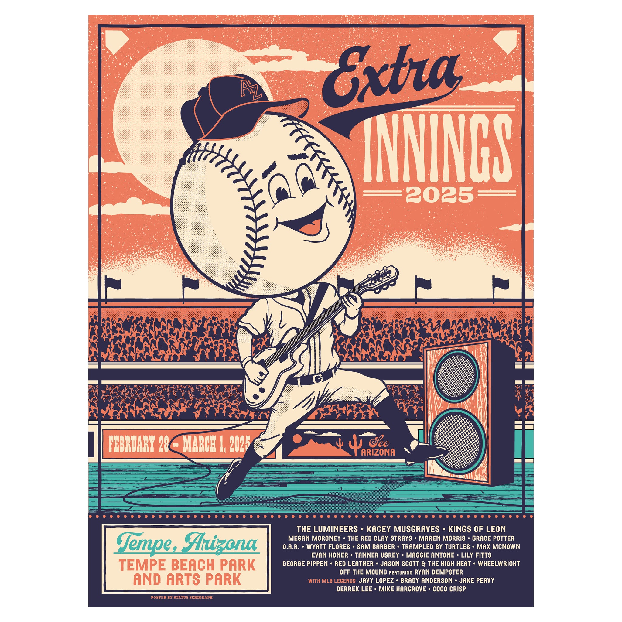 Extra Innings Concert 2025 Extra Innings Commemorative Poster – Innings Festival Merchandise